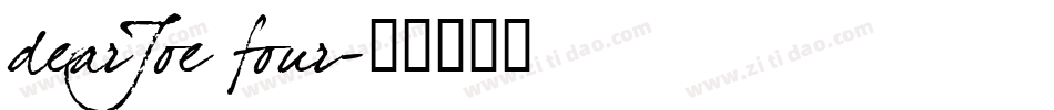 dearJoe four字体转换